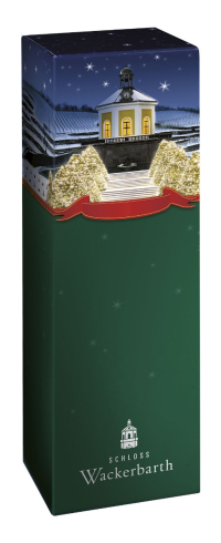 Winterlicher Geschenkkarton für 1 Flasche