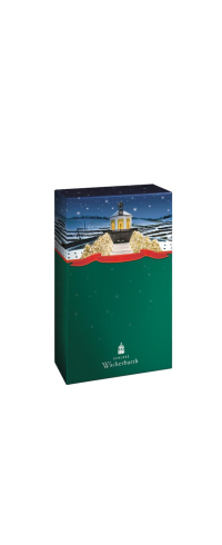 Winterlicher Geschenkkarton für 2 Flaschen