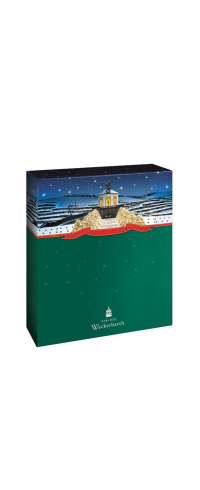 Winterlicher Geschenkkarton für 3 Flaschen